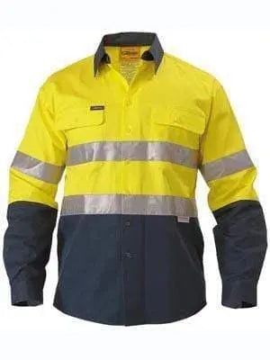 Bisley Workwear 3m Taped Hi Vis Drill Shirt Long Sleeve BT6456 Metro Workwear.